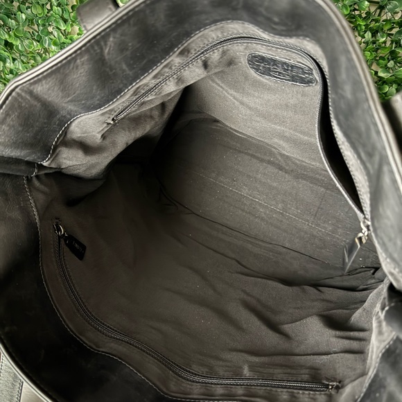 Chanel Black Leather Tote Bag Authentic - Picture 5 of 12